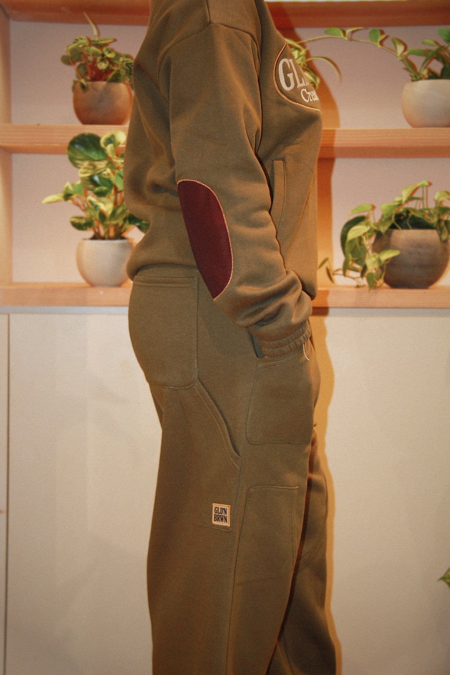 Heritage Double Knee Sweatpant - Moss Green