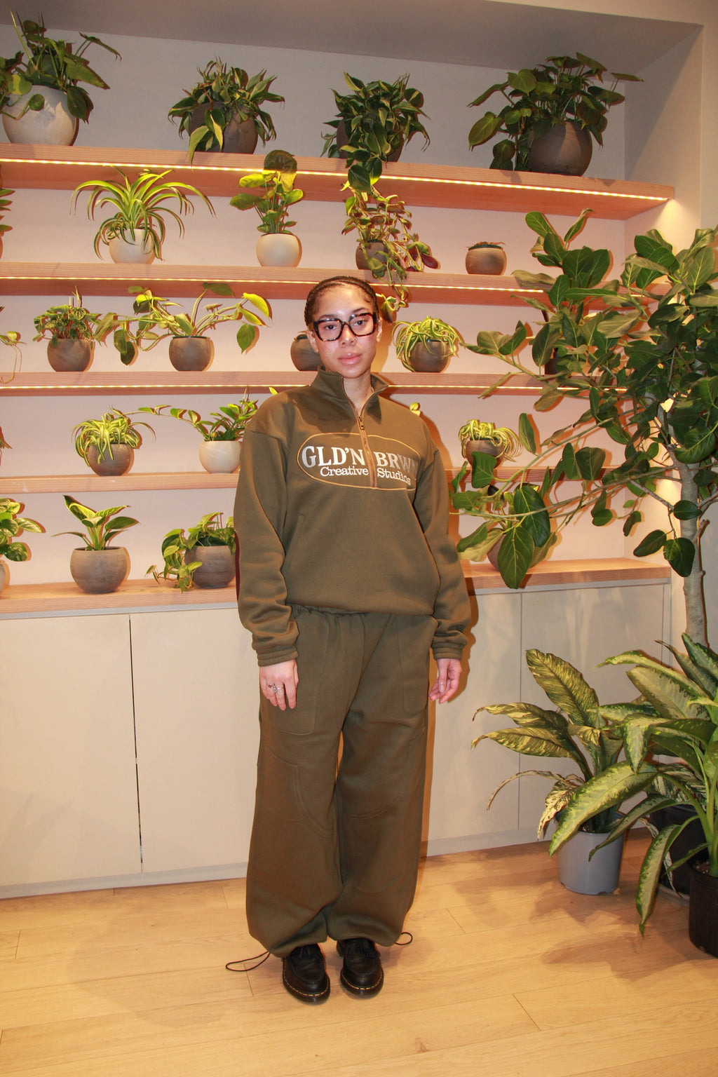 Heritage Double Knee Sweatpant - Moss Green